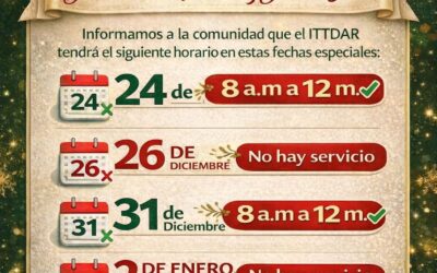 Fechas de atención al público para Navidad y Fin de Año