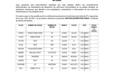 Notificación por Aviso